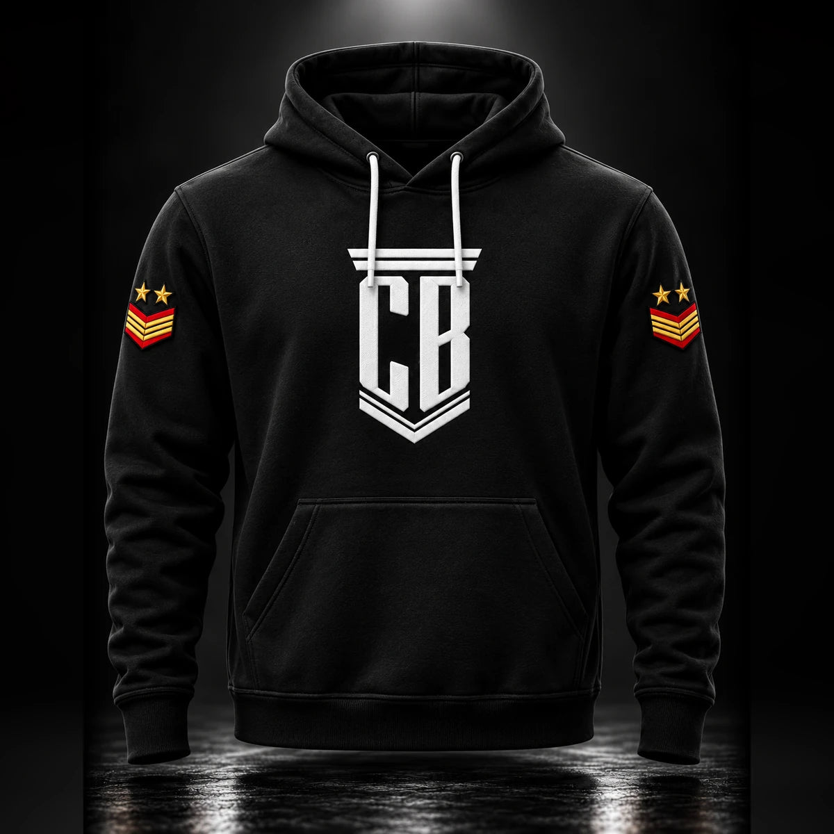 CB Army Hoodie Black – front