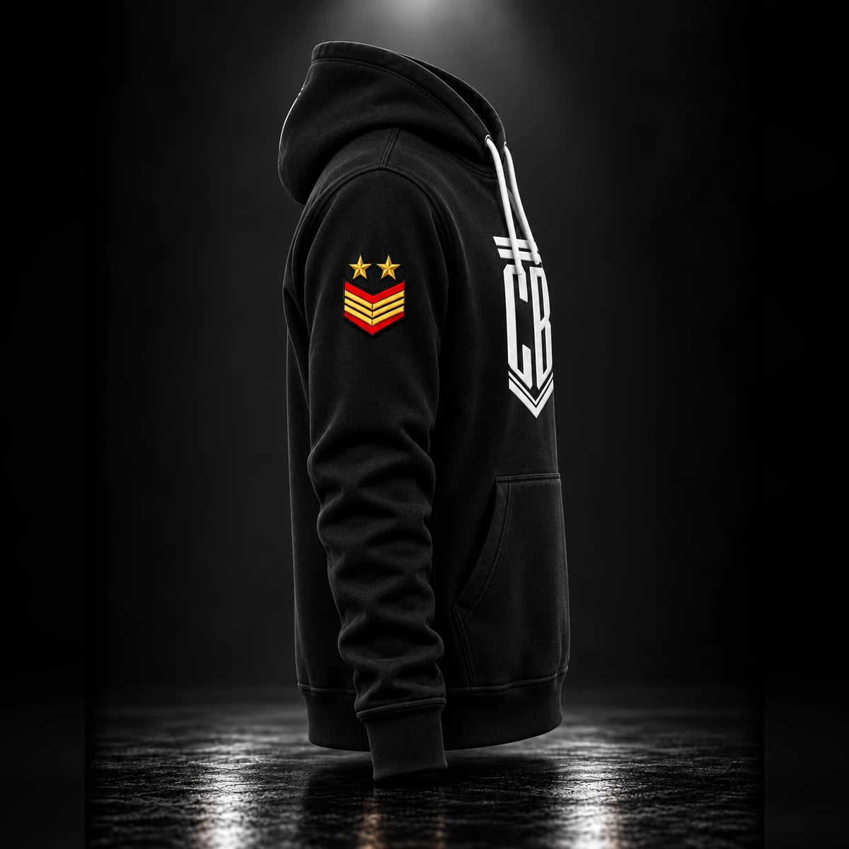 CB Army Hoodie Black – right side