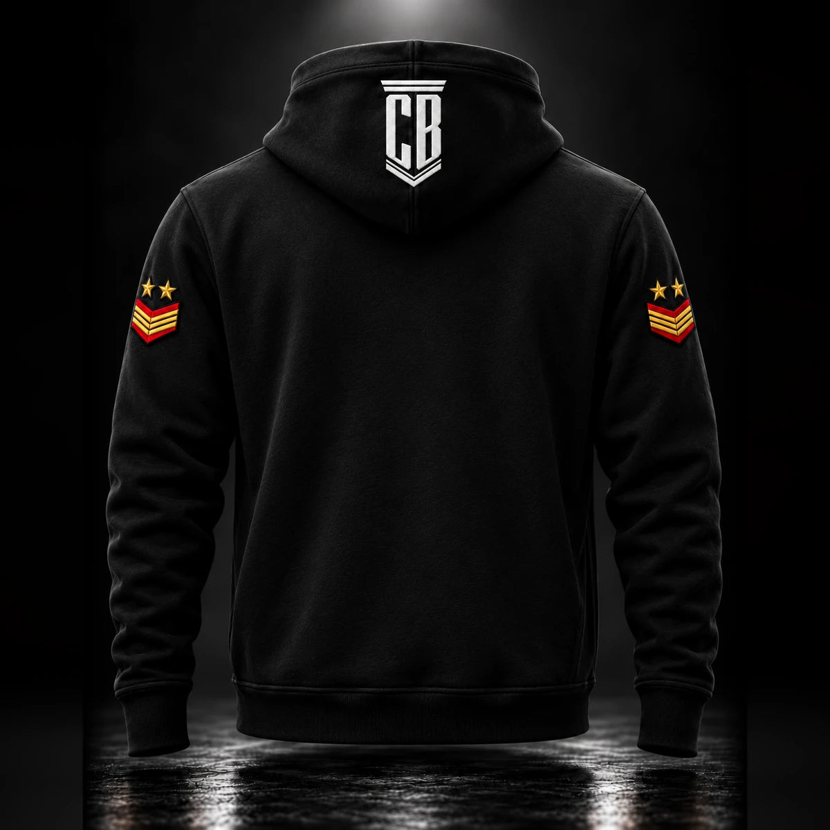 CB Army Hoodie Black – back