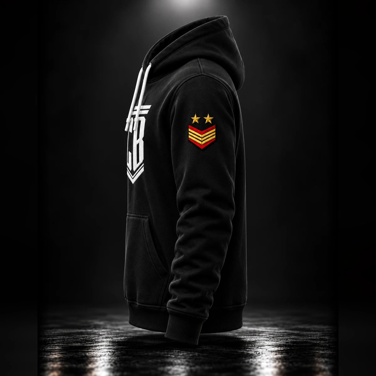 CB Army Hoodie Black – left side