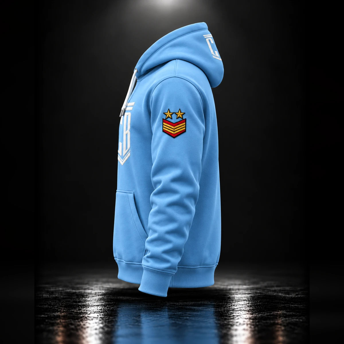 CB Army Hoodie Blue – side