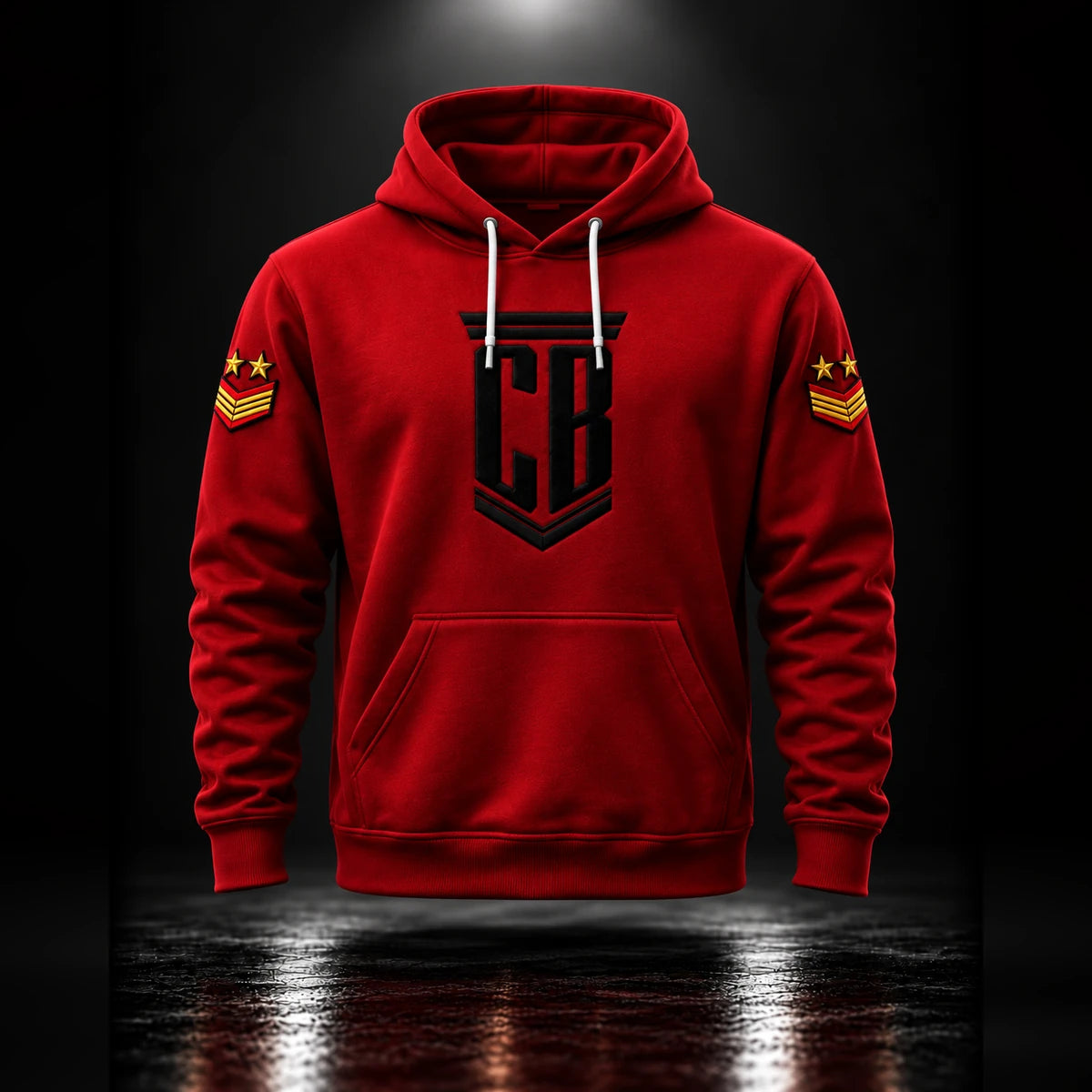 CB Army Hoodie Red – front