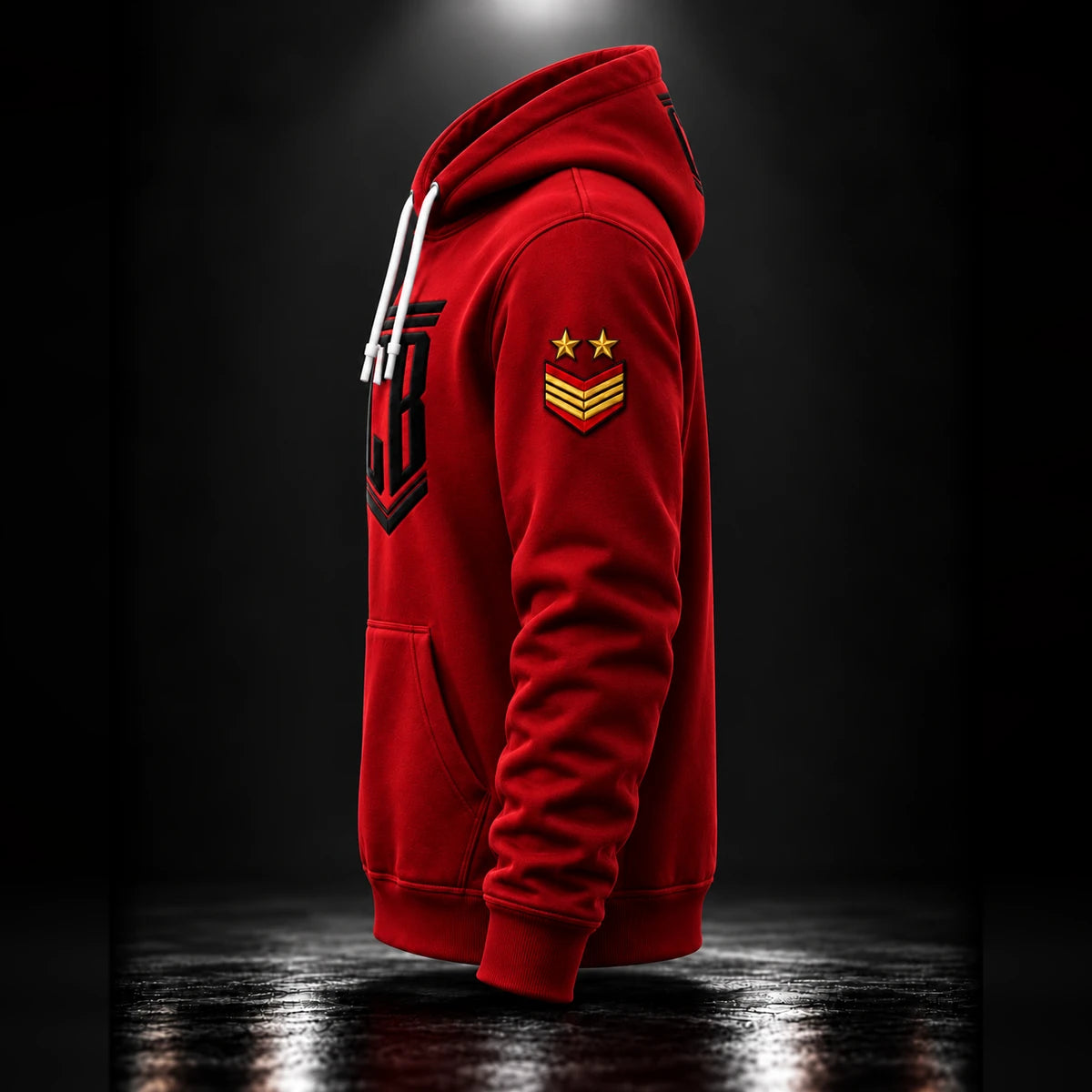 CB Army Hoodie Red – side